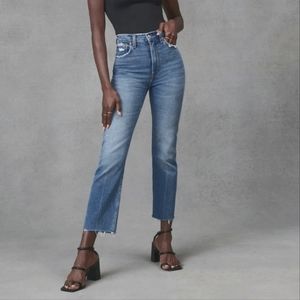 Abercrombie and Fitch The Ankle Straight Ultra High Rise Vintage Wash Jeans